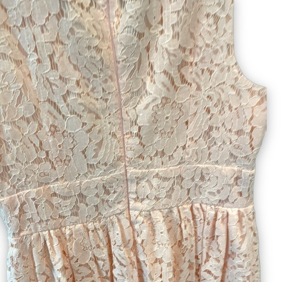 LULUS In This Moment Blush Pink Lace Sleeveless Dress | Bridesmaid | Size Medium - Picture 7 of 11